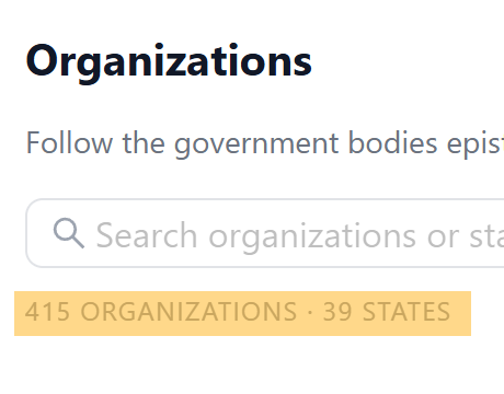 epistimi coverage: 415 organizations across 39 states